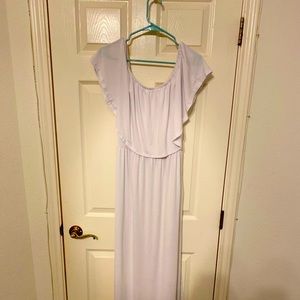 Summer White Bibbed Dress